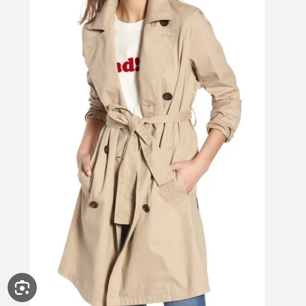 Madewell Abroad Belted Trench Coat